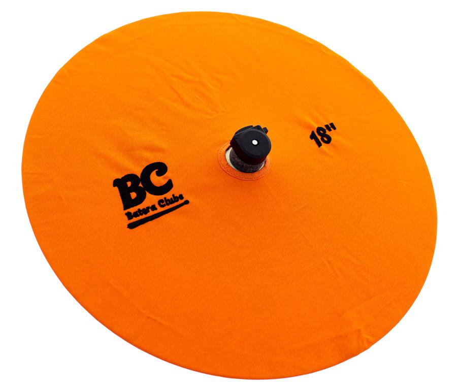 Capa Protetora para Pratos BC Signature Orange 18" by Drummers em algodão que limpa e protege
