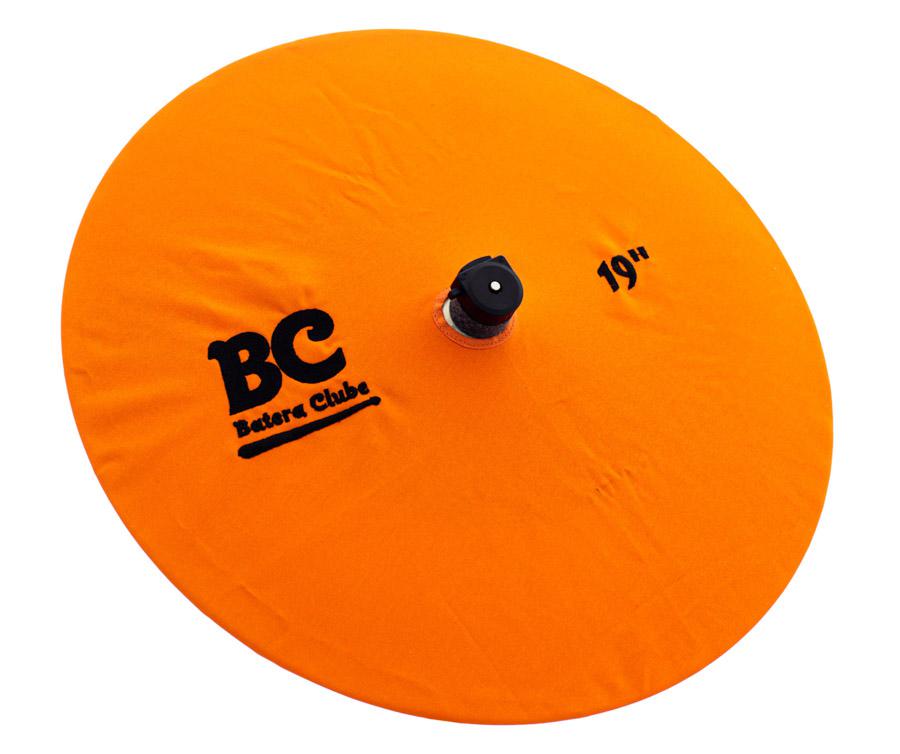 Capa Protetora para Pratos BC Signature Orange 19" by Drummers em algodão que limpa e protege