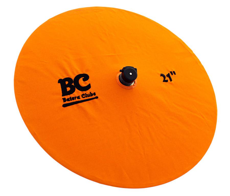 Capa Protetora para Pratos BC Signature Orange 21" by Drummers em algodão que limpa e protege