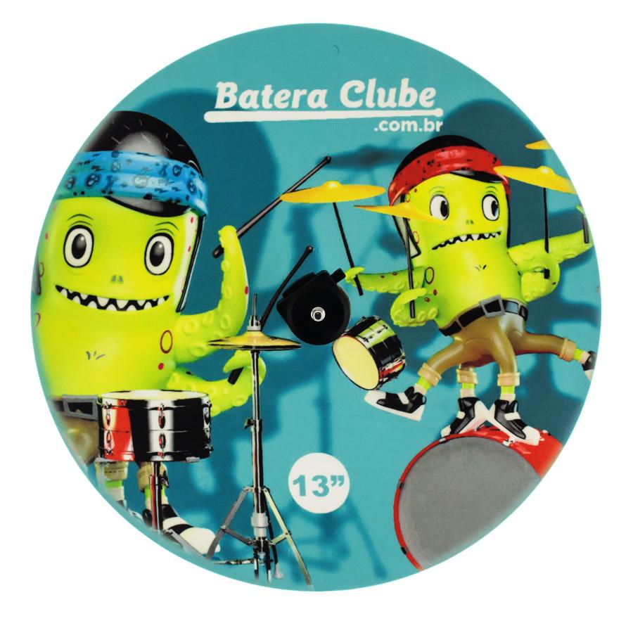 Capa Protetora para Pratos de 13" Batera Clube Signature Verde Água by Cymbal Care