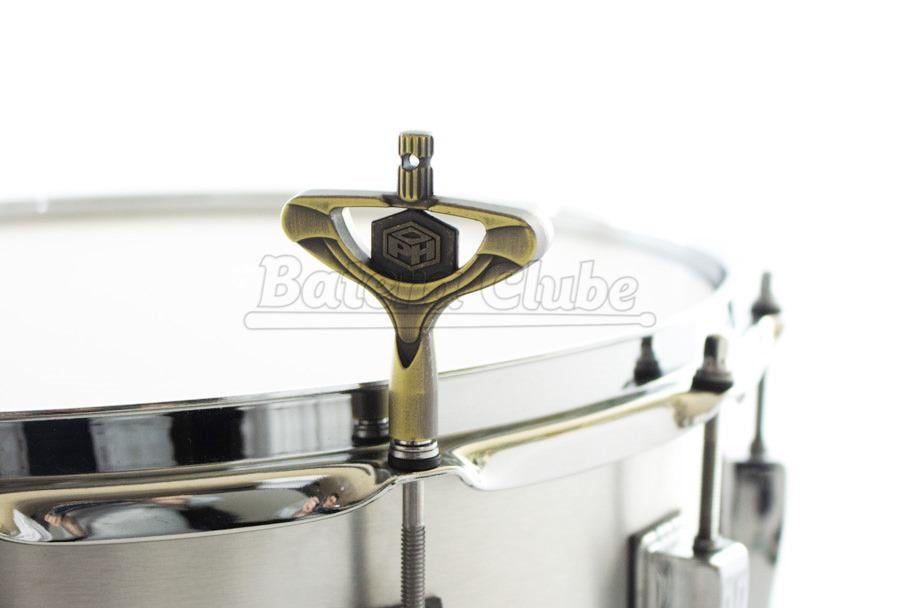 Chave de Afinação PDH Drum Key em Bronze Escovado Padrão Top Recartilhado de Ajuste Fino