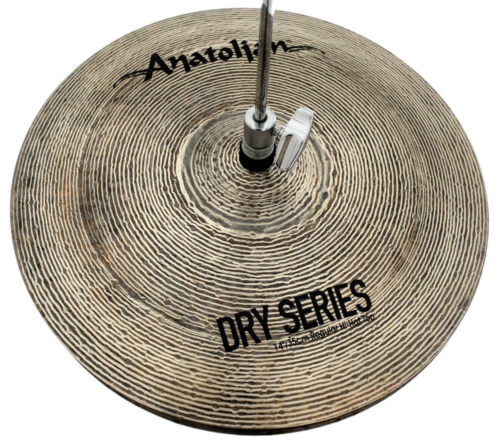 Chimbal Anatolian Dry Series Regular Hi-hat 14" Dark Slot Handmade Turkish