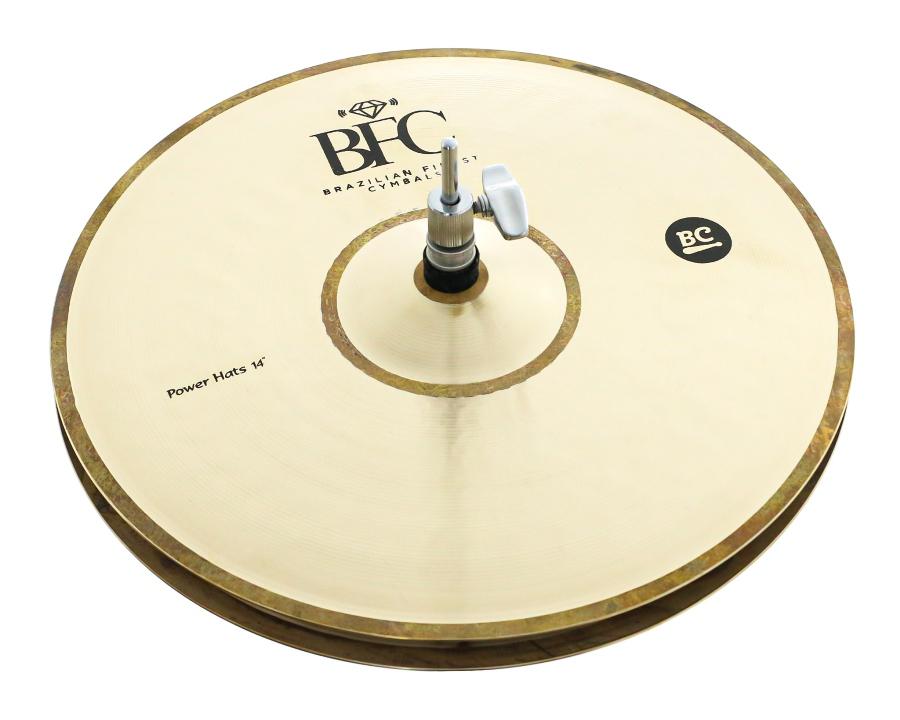 Chimbal BFC Brazilian Finest Cymbals Versaliko Power Hihat 14" Brilliant Raw Edge BCPHH14 em Bronze B20