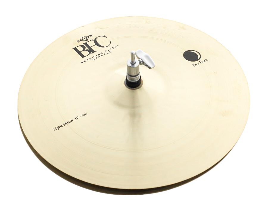 Chimbal BFC Brazilian Finest Cymbals Dry Dark Light Hihat 15" DDLH15 em Bronze B20