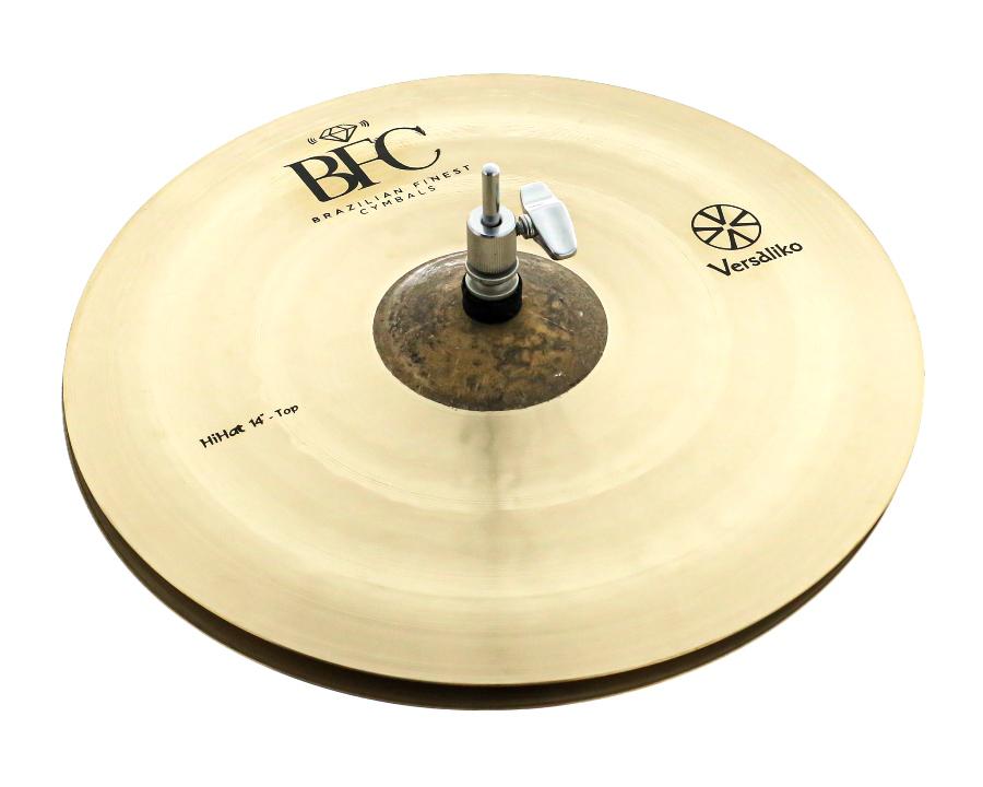 Chimbal BFC Brazilian Finest Cymbals Versaliko Hihat 14" Brilliant Raw Bell VKHH14 em Bronze B20