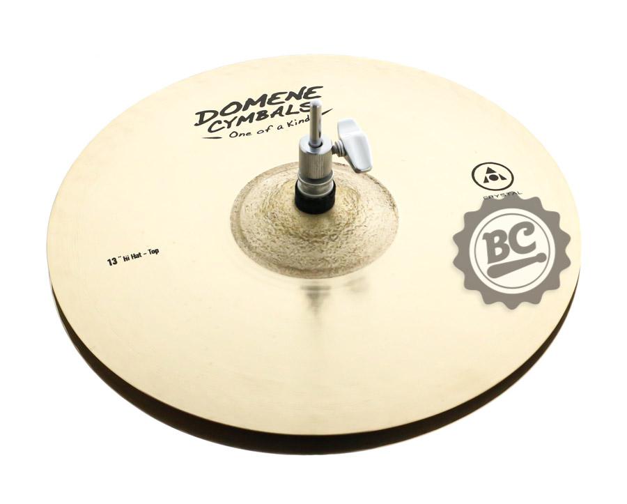Chimbal Domene Crystal Series Hihats 13" Brilhante em Bronze B20 (Made in Brazil) 13HHCRY