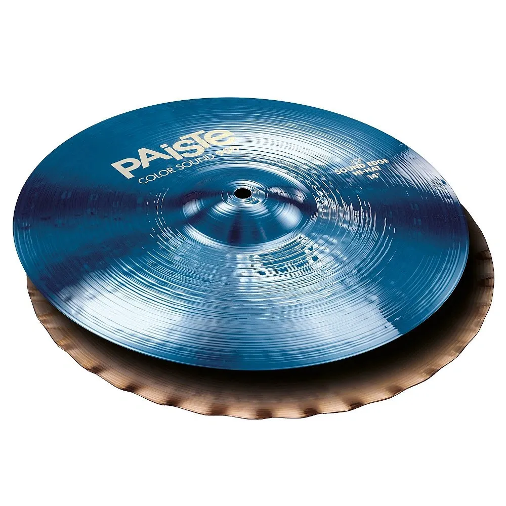 Chimbal Paiste Color Sound 900 Blue Sound Edge Hi-Hat 14" em Bronze 2002 SEHH-14 BLUE