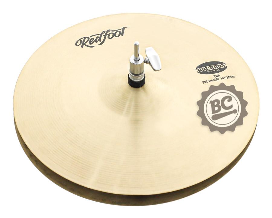 Chimbal Red Foot Bourbon Series Hihat 14" em Bronze B20 com Acabamento Polido