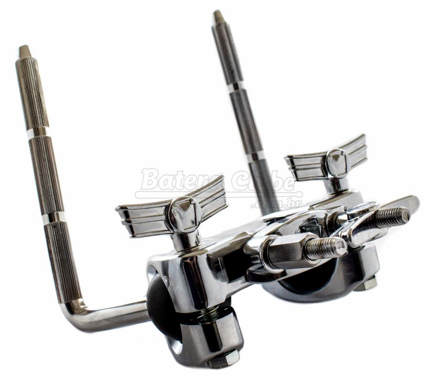 Clamp Holder Duplo Ludwig Atlas LAP256STH com 2 Hastes de 10,5mm Compatível com Diversas Marcas