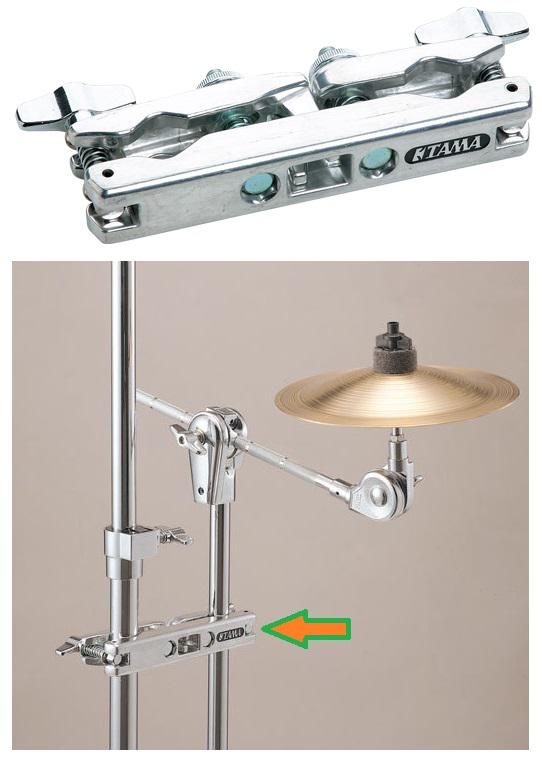 Clamp Tama Luxo MC62 Multiuso Top com 2 Furos Articulados Multiuso para Tons ou Acessórios
