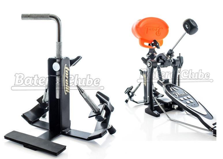 Clamp Torelli TA427 Gajate Bracket para Tocar Percussão com o Pedal Cowbell, Blocks ou Pandeirolas