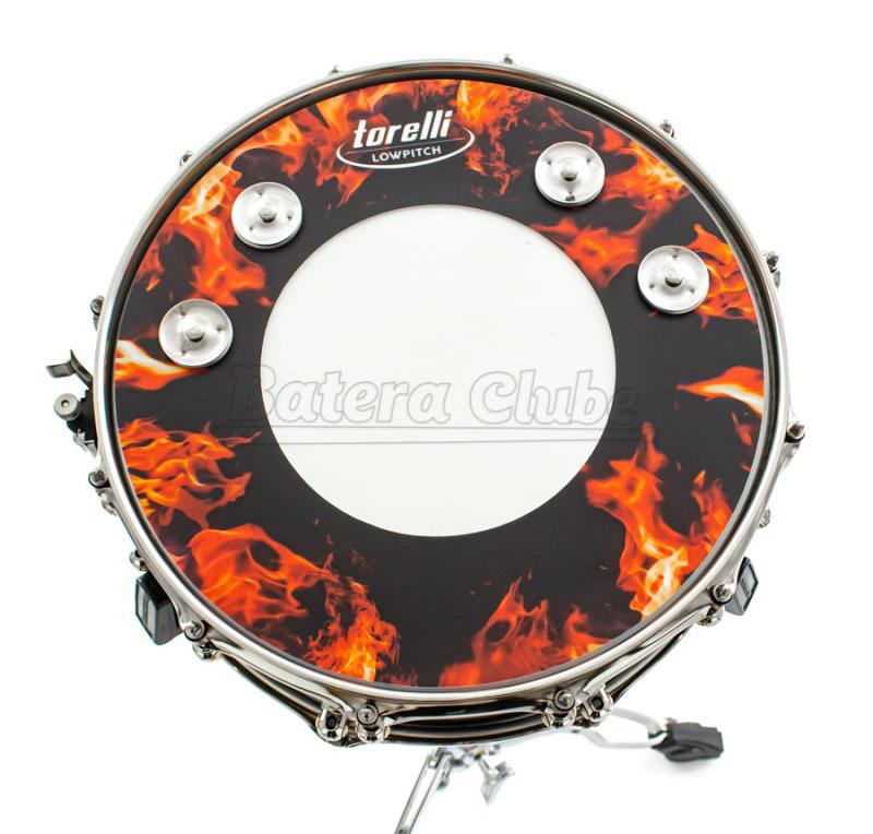 Controlador de Caixa Torelli LowPitch Fire Vermelho com Platinelas TLP509VM 14" Som Grave com Efeito