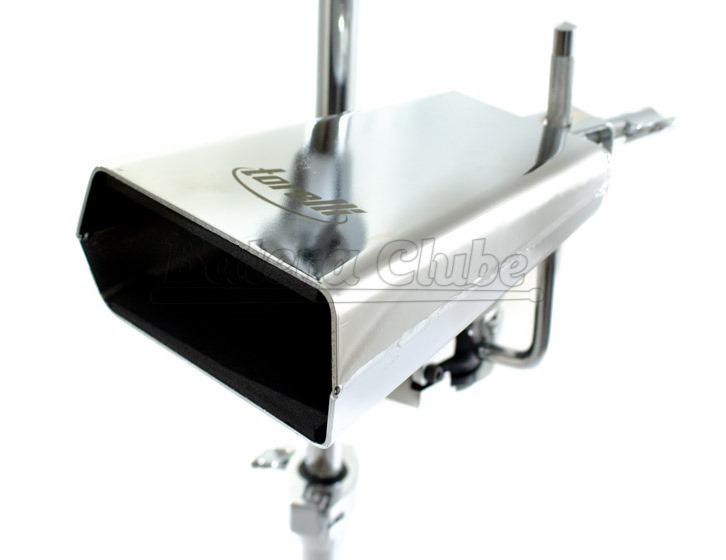 Cowbell Torelli TO055 Médio 6" Acabamento Cromado com presilha para fixar na estante