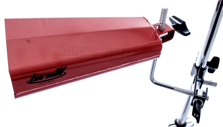 Cowbell Torelli TO058 Red Mambo Grande 8.5" Acabamento Vermelho com Presilha