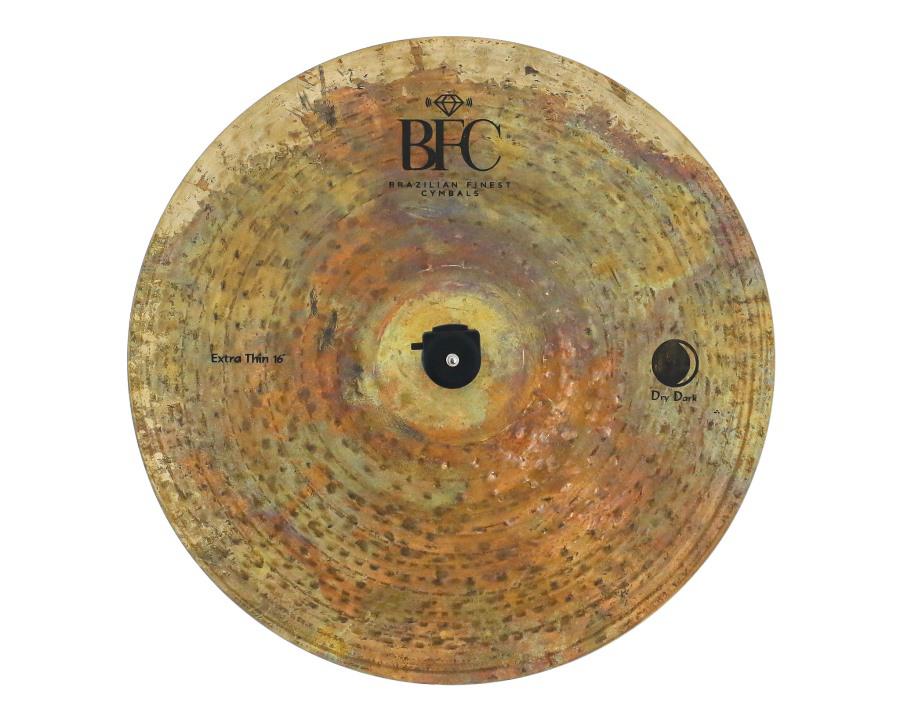 Crash BFC Brazilian Finest Cymbals Dry Dark Extra Thin 16" DDET16 em Bronze B20 Extra Macio