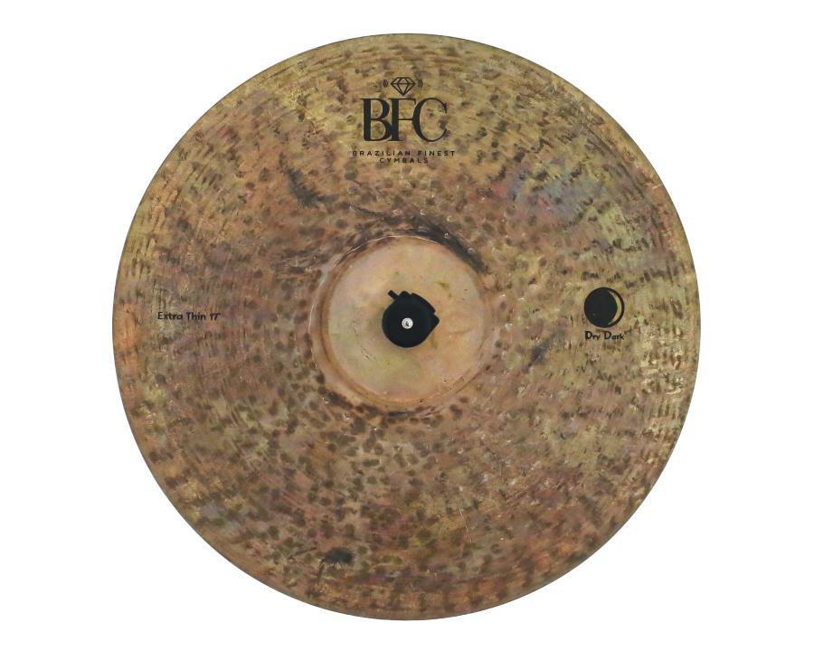 Crash BFC Brazilian Finest Cymbals Dry Dark Extra Thin 17" DDET17 em Bronze B20 Extra Macio