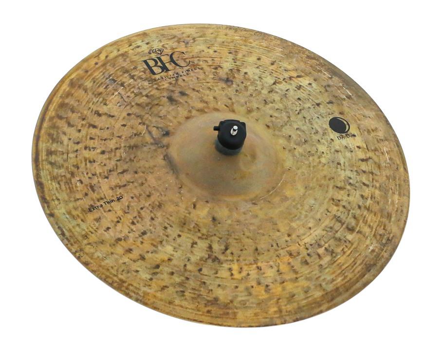Crash BFC Brazilian Finest Cymbals Dry Dark Extra Thin 20" DDET20 em Bronze B20 Extra Macio