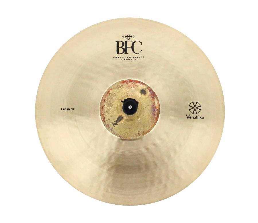Crash BFC Brazilian Finest Cymbals Versaliko 18" Brilliant Raw Bell VKC18 Bronze B20 Made in Brazil