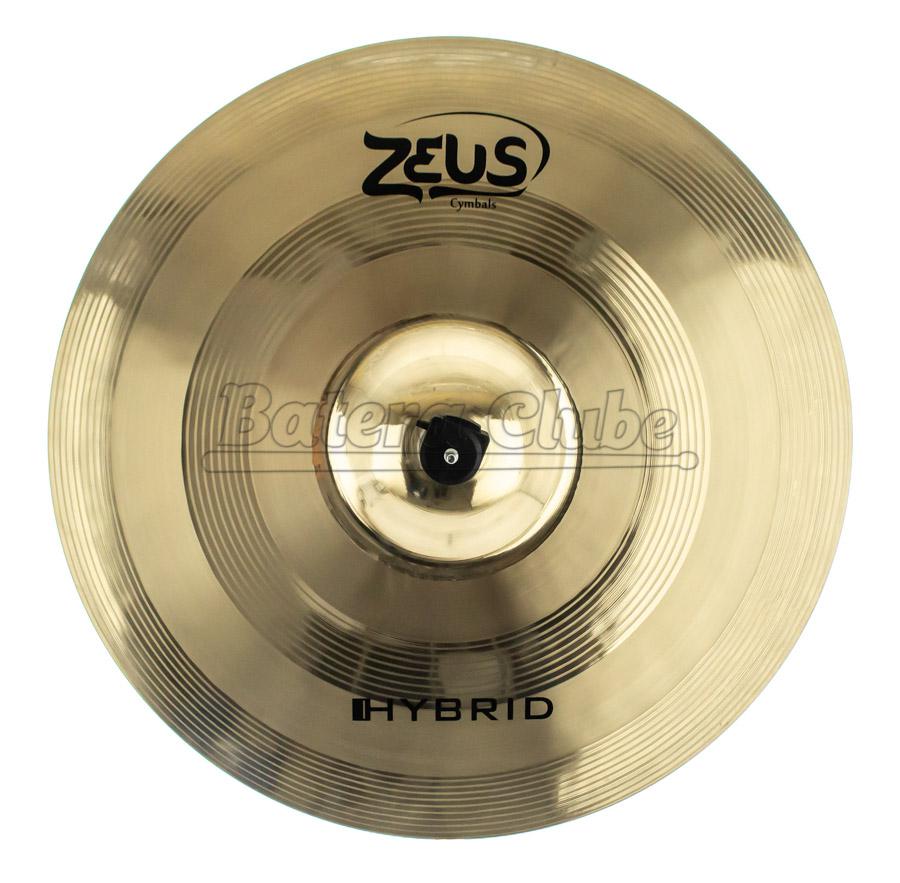 Crash Zeus Hybrid Series 19" ZHC19 em Bronze B20 com Acabamento Híbrido Brilhante e Fosco