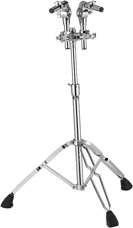 Estante de Tom Pearl T-800W com 2 Tom Holders TH-88S Catracados, Pernas Largas e Super Robusta
