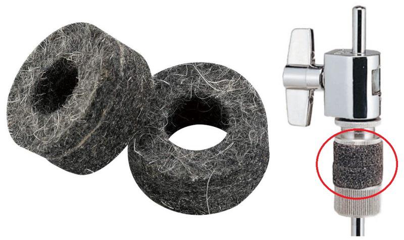Feltros Tama CL08-13P para presilha de chimbal compatível com a maioria das marcas (035168)