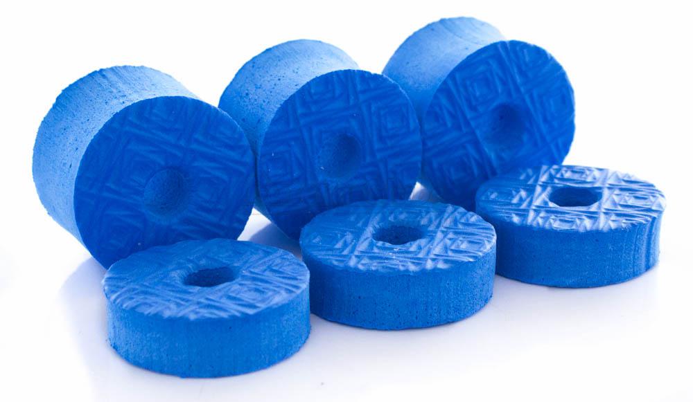 Feltros Tribal Percussion Kit com 6 Feltros (Azul) para Estante de Prato