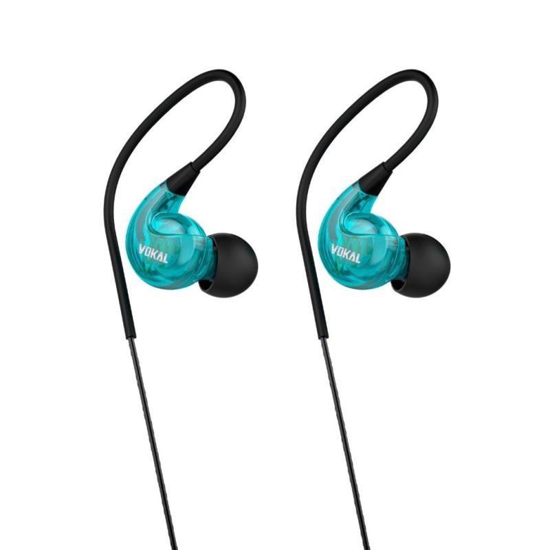 Fone de Ouvido Vokal In Ear E40 Azul Extra Bass Plug Stereo com Ganho de Graves e Volume