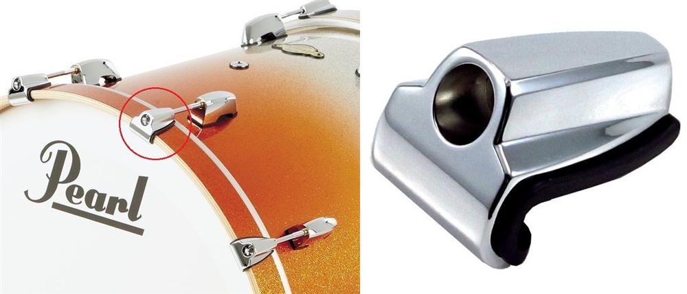 Garra de Bumbo Pearl D-054 Masters Series com Tapete de Borracha