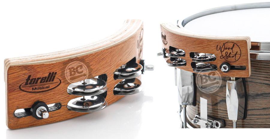 Groove Wedge Torelli Wood Shot TWS41 com Platinelas aumente o volume do aro de caixa e o sidestick