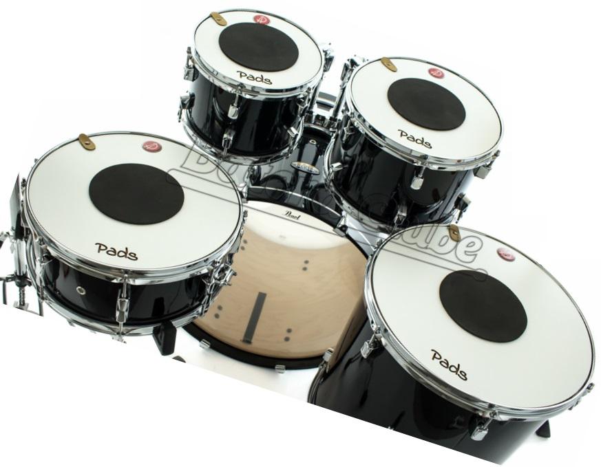 Kit de Abafadores e Pads de Estudo Alecrim Percussive 10", 12", 14", e 14" para estudo ou abafador