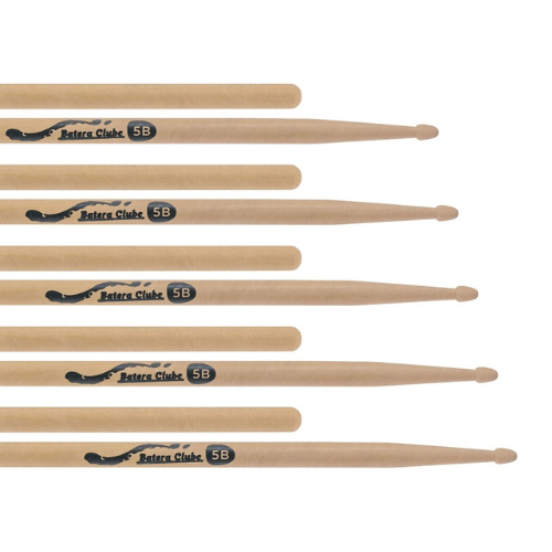 Kit de Baquetas 5B Batera Clube by Liverpool Pacote 5 Pares