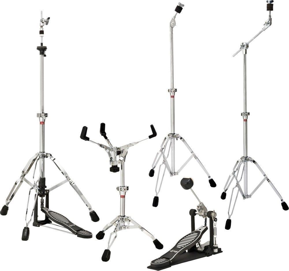 Kit de Ferragens Ludwig 400 Series L4HPACK com Girafa, Reta, Hihat, Estante de Caixa e Pedal