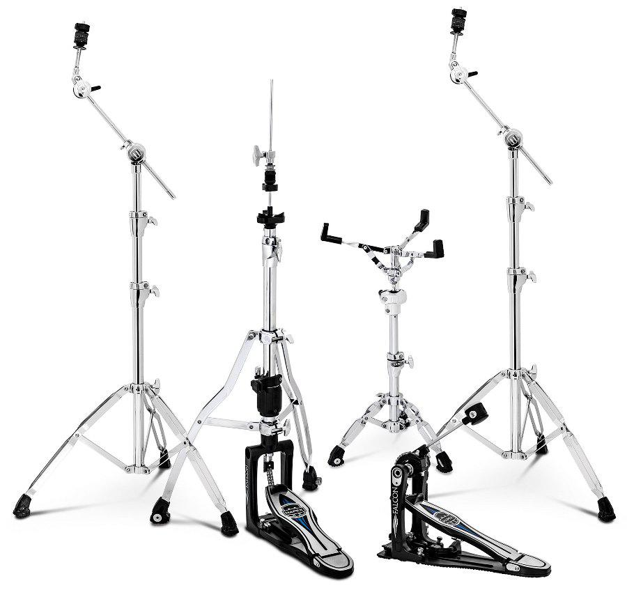 Kit de Ferragens Mapex HPF1000 Falcon Series 1000 com Hihat, 2 Girafas, Est. Caixa e Pedal (TOP)