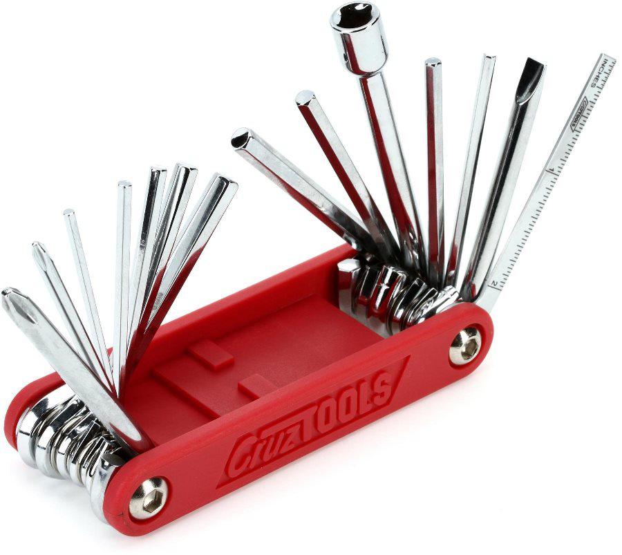 Kit de Ferramentas p/ Bateristas CruzTOOLS Kit de Chaves, Canivete Suíço e Ajustes p/ Bateria GTDMT1