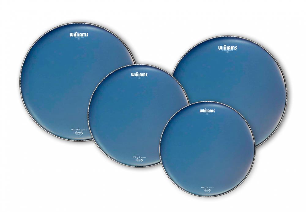 Kit de Peles Williams Density Blue WCU2 Coated 2-Ply 10", 12", 14", 14" (caixa) dupla porosa azul