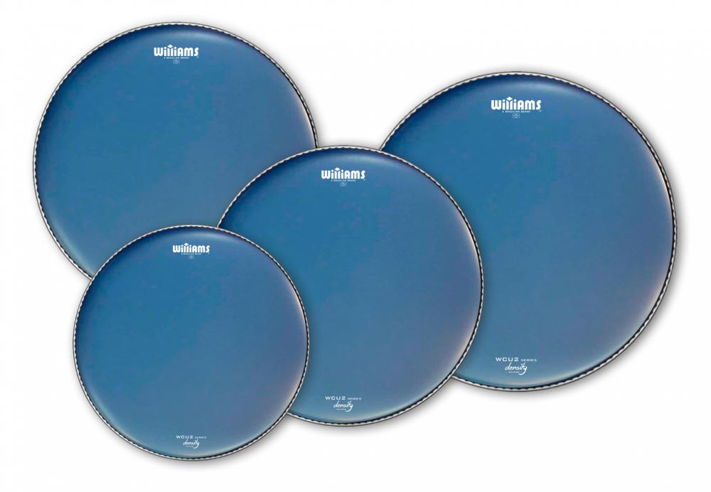 Kit de Peles Williams Density Blue WCU2 Coated 2-Ply 10", 12", 16", 14" (caixa) dupla porosa azul