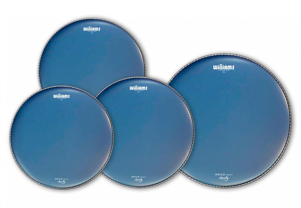 Kit de Peles Williams Density Blue WCU2 Coated 2-Ply 12", 13", 16", 14" (caixa) dupla porosa azul