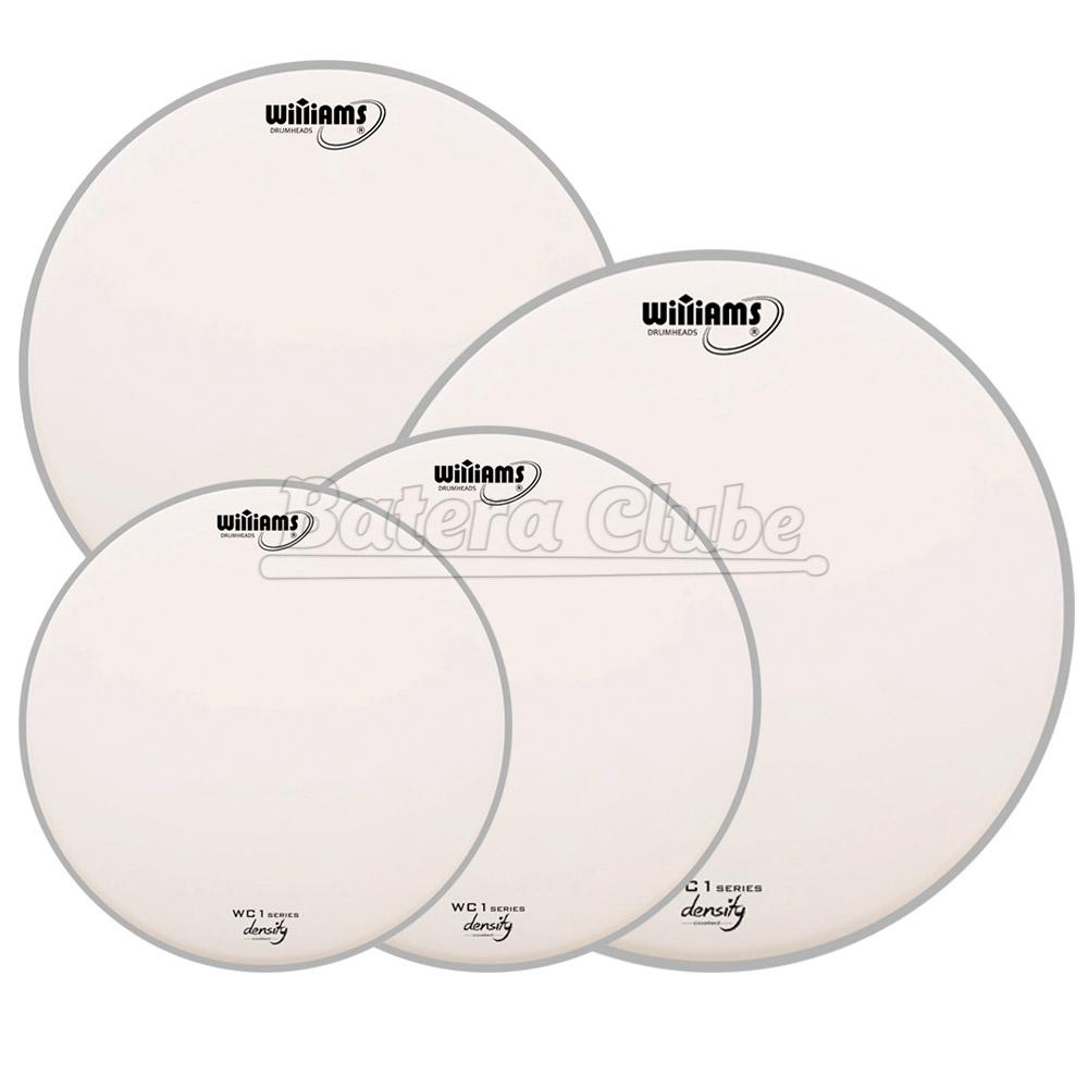 Kit de Peles Williams Density WC1 Coated 10", 12", 16", 14" (caixa) Filme Simples Porosa Clássica