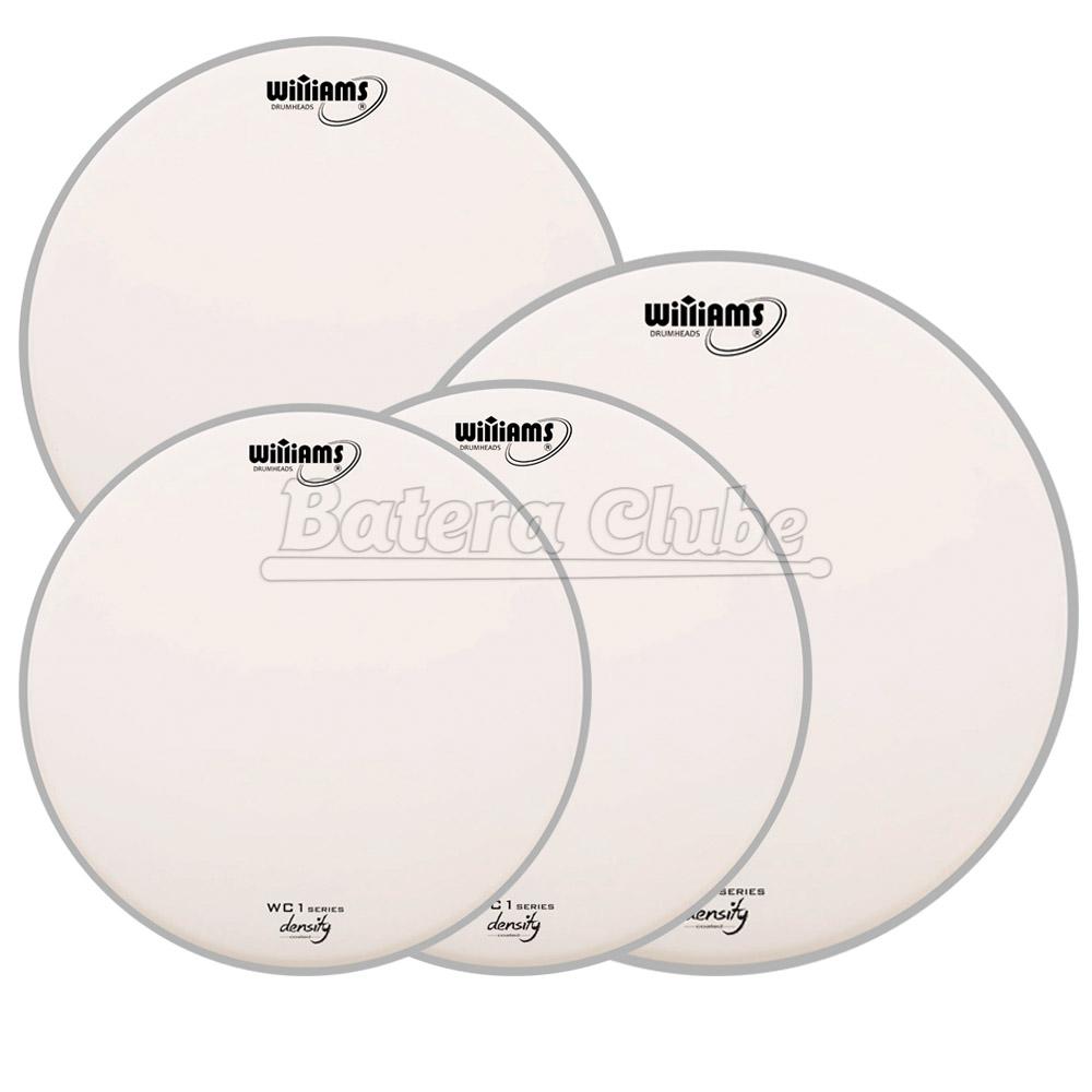 Kit de Peles Williams Density WC1 Coated 12", 13", 16", 14" (caixa) Filme Simples Porosa Clássica