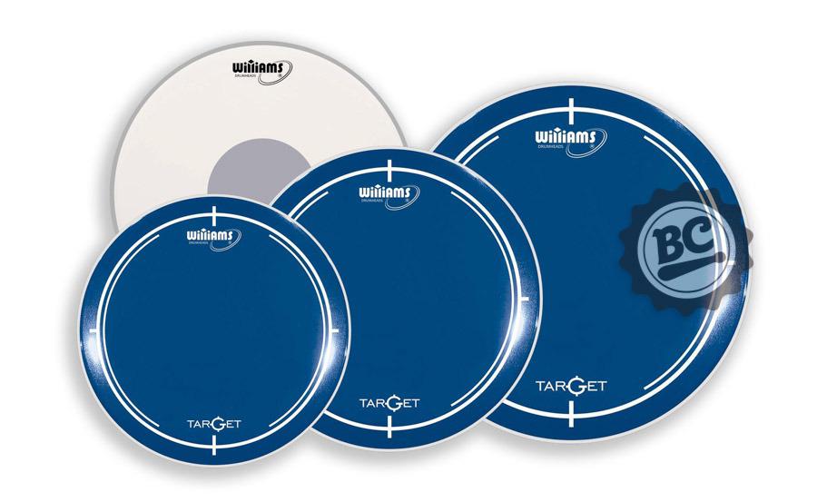 Kit de Peles Williams Target WU2 Blue 10", 12", 14", 14" (caixa) Filme Duplo Azul