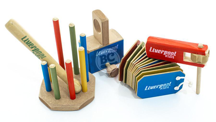 Kit de Percussão Infantil Liverpool Kids INF5 com 4 Instrumentos (Musicalização Infantil) 5519