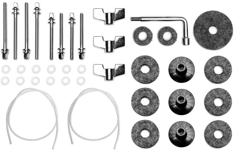 Kit SOS Zildjian Survival Gear ZSK Peças de Reparo com Feltros, Chave, Cordinhas, Arruelas (16276)