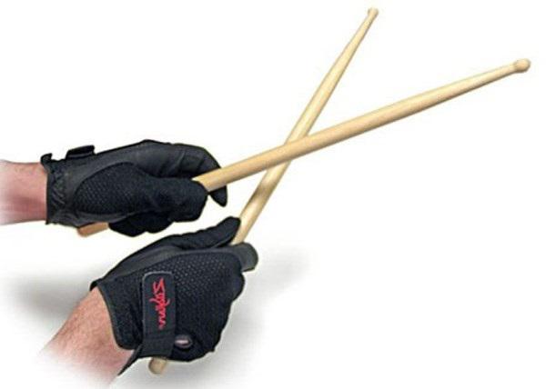 Luvas Protetoras Zildjian Drummers Gloves Extra Grande P0824 evita calos e baqueta escorregadia