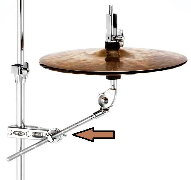 Máquina de Chimbal Remota Tama MXA53 Fastclamp Curta com Clamp Articulado