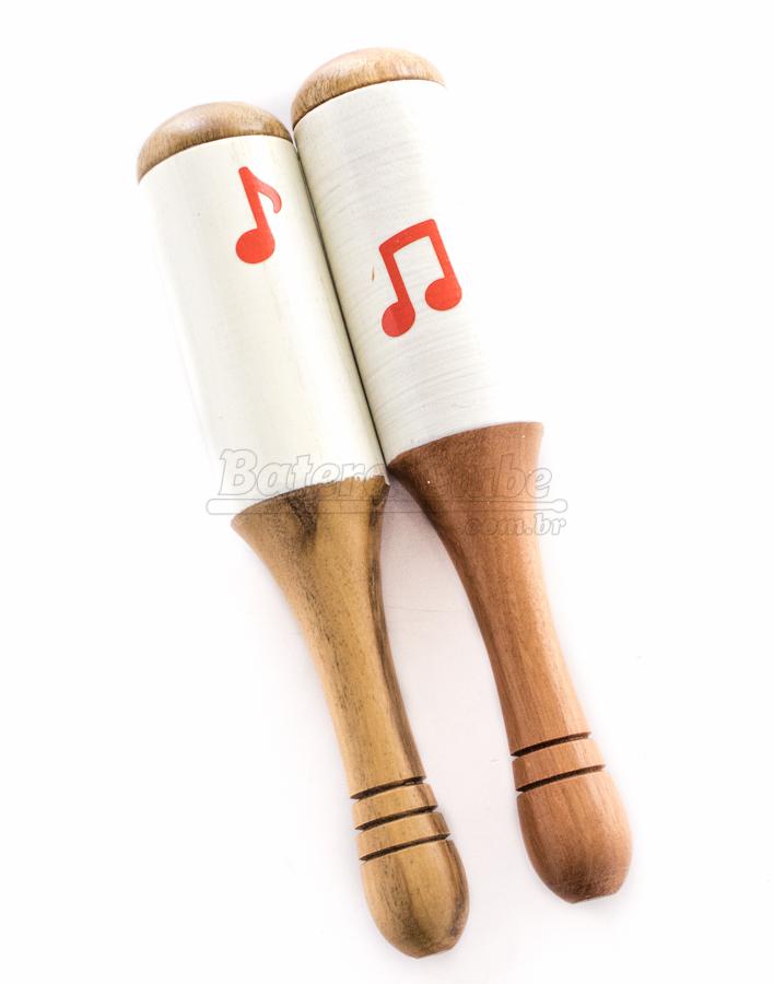Maracas de Madeira JOG Vibratom P5029 Kit com 2 Unidades (Musicalização Infantil)