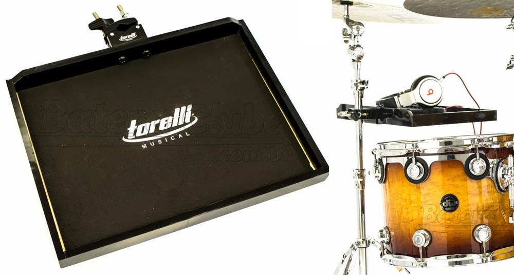 Mesa de Bateria e Percussão Torelli TA186 para Fixar em Estantes Organize Melhor os Equipamentos