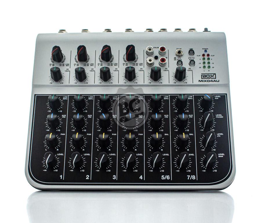 Mixer BOXX Mix04AU USB para Bateristas com 8 Canais para Lives e Gravações Interface Plug and Play