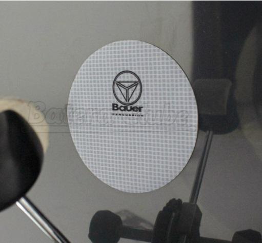 Pad de Bumbo Bauer by Torelli BAU83 Kevlar Heavy Pad Kick para Pedal Simples Padrão Remo Falam Slam