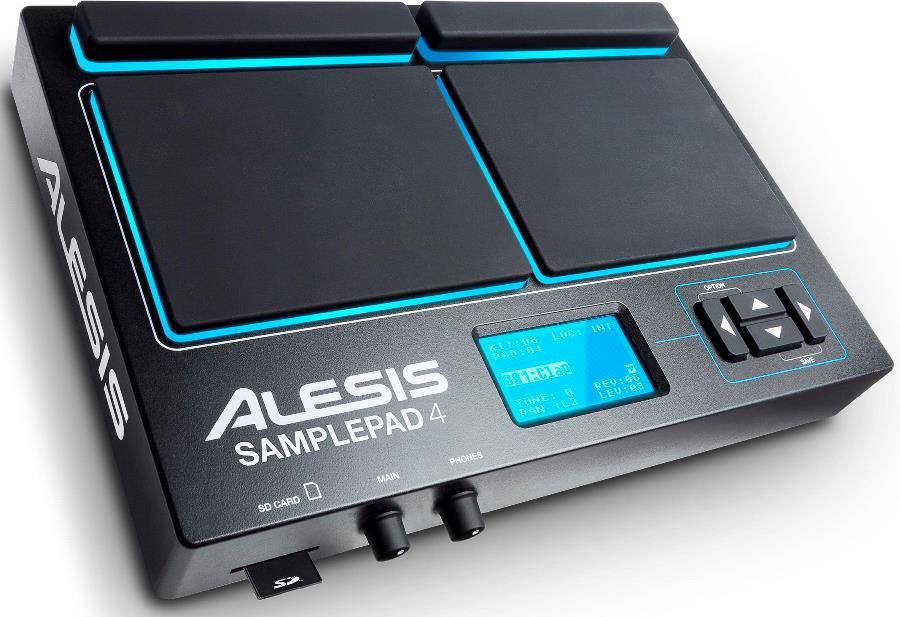 Pad de Efeitos Alesis SamplePad 4 Multi-Pad de Samples e Efeitos Eletrônicos