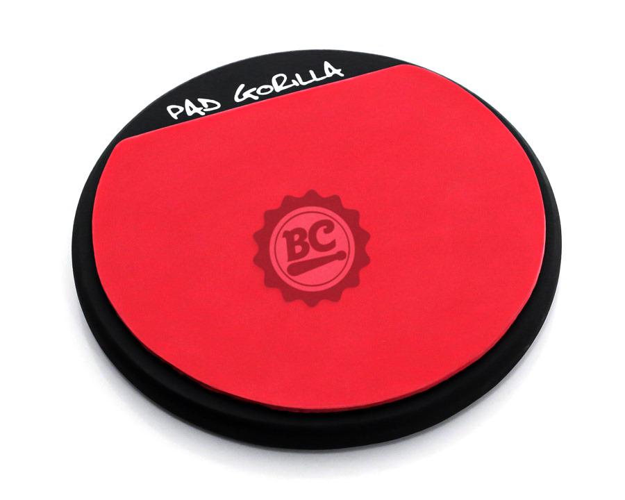Pad de Estudo Gorilla Clássico 8" Red PG8V com Borracha Superior Independente da Base de Madeira